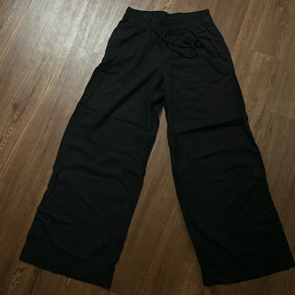 A New Day BLACK Linen wide leg pant